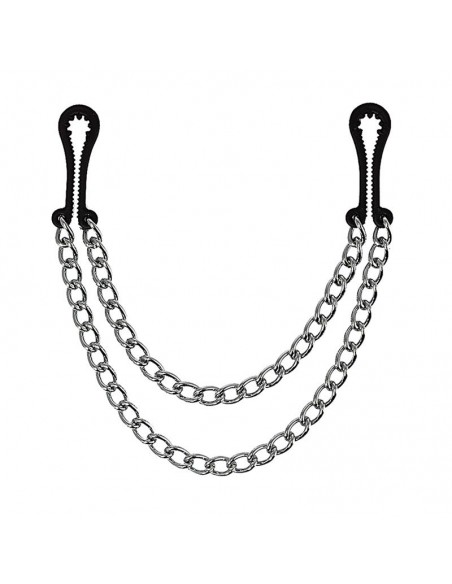 Rimba Bondage Play Pinzas para Pezones de Metal sin Niquel