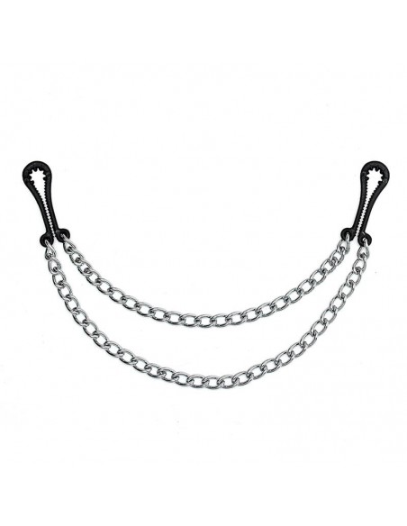 Rimba Bondage Play Pinzas para Pezones de Metal sin Niquel