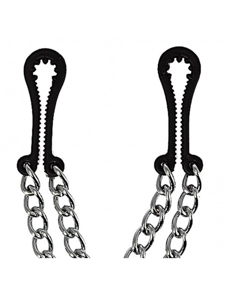 Rimba Bondage Play Pinzas para Pezones de Metal sin Niquel