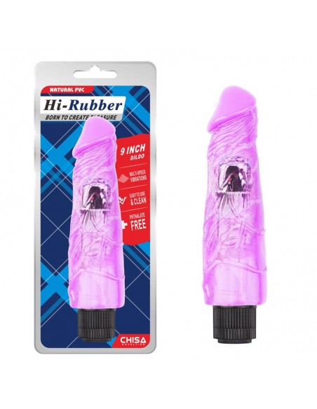 Vibrador Hi Rubber 9 Purpura