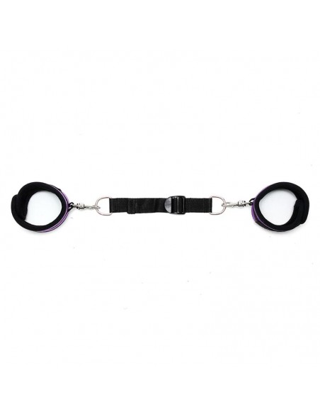 Rimba Bondage Play Esposas para Tobillos Con Correa Elastica Color Purpura