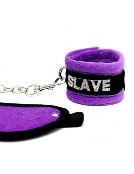 Rimba Bondage Play Esposas y Antifaz Color Purpura