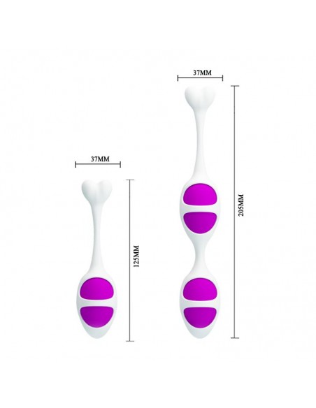Pretty Love Bolas Ovaladas Kegel Color Purpura