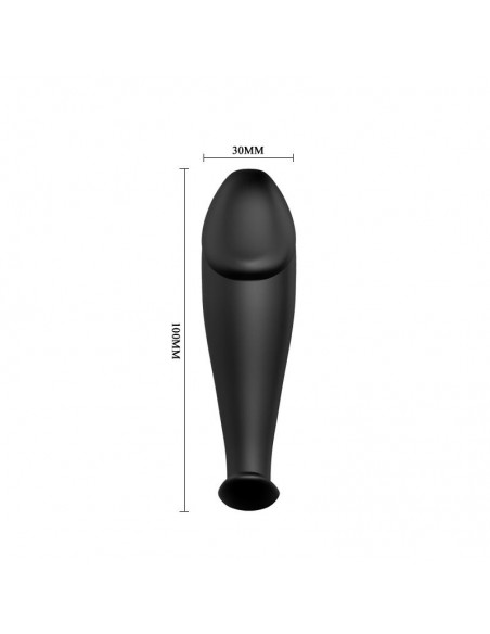 Plug Anal Negro con Mando