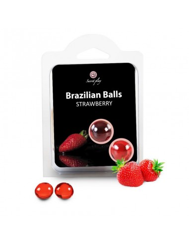 Secret Play Set 2 Brazilian Balls Aroma Fresa