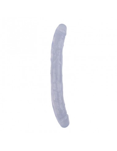 Dildo Doble Hi Rubber 128 Transparente