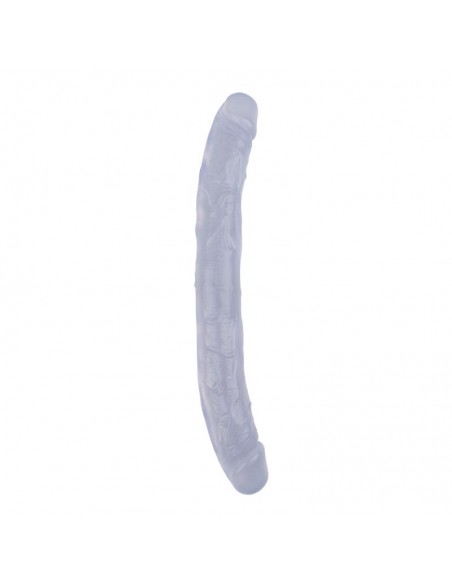 Dildo Doble Hi Rubber 128 Transparente