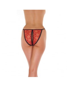 Rimba Amorable Braga Abierta Color Rojo y Negro Talla unica 2