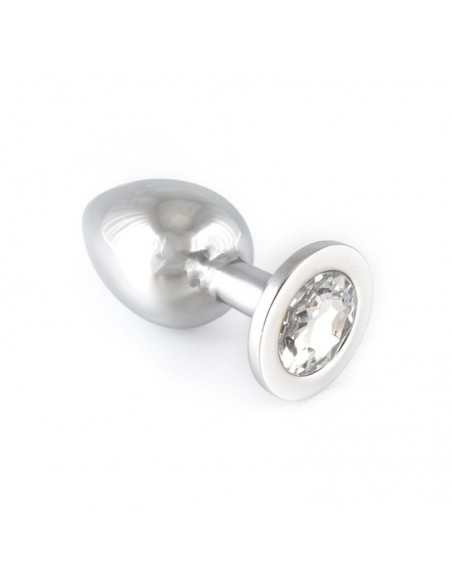 Plug Anal Acero Inoxidable Transparente