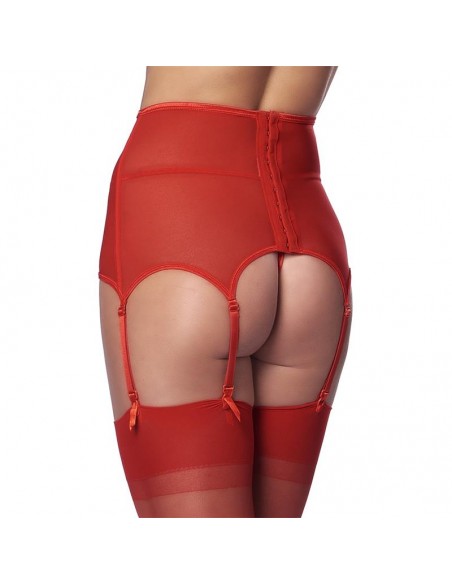 Liguero Ancho con Tanga Rojos