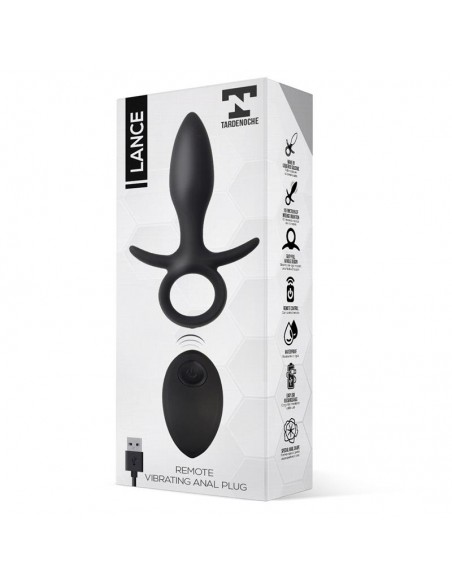 Lance Plug Anal Control Remoto Silicona Liquida USB