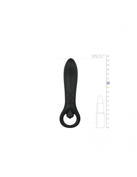 Vibrador Anal Silicona Negro