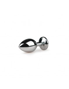 Plug con Cristal Transparente No2 Plateado 2