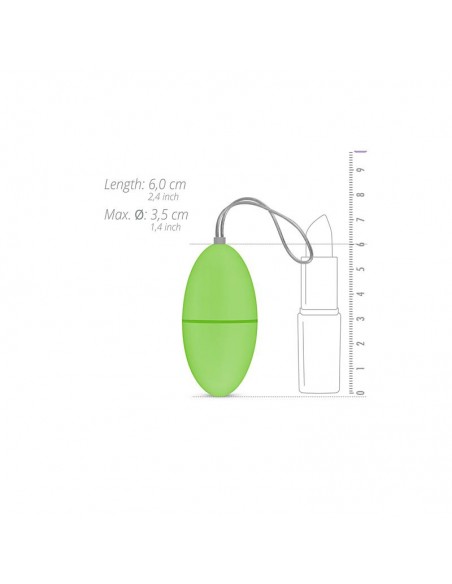 Huevo Vibrador Control Remoto Verde