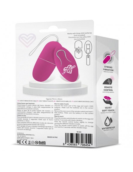 Ecopurple Huevo Vibrador con Control Remoto