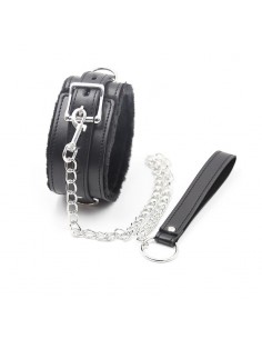 Collar con Correa de Metal Negro 2