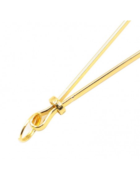 Pinzas para Pezones Metal Negro Dorado