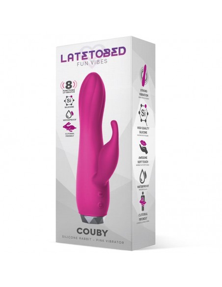 Couby Vibrador de Conejito Silicona Rosa