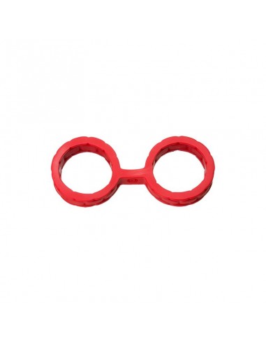 Esposas Japonesas para Bondage Silicona Premium Talla L Rojo