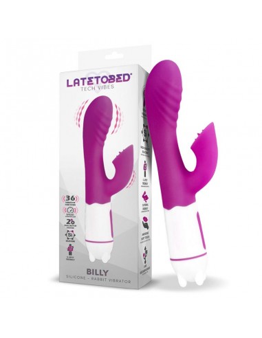 Billy Vibrador USB 36 Funciones Silicona Purpura