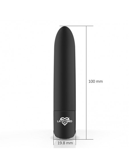 Shoty Bala Vibradora USB 10 Velocidades Potente Motor Negro