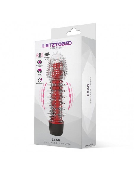 Evan Vibrador Multi Velocidad Rojo