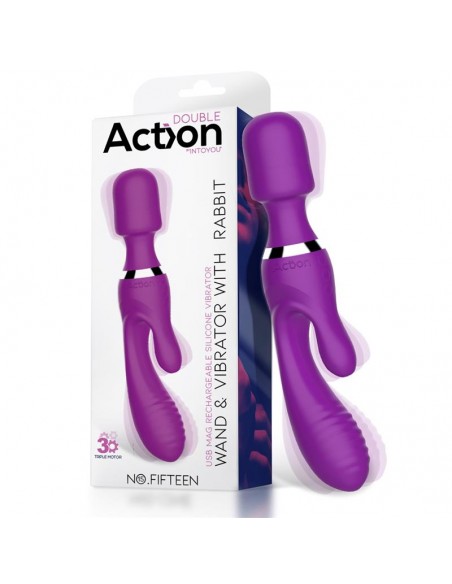 No Fifteen Vibrador y Masajeador 3 Motores Independientes