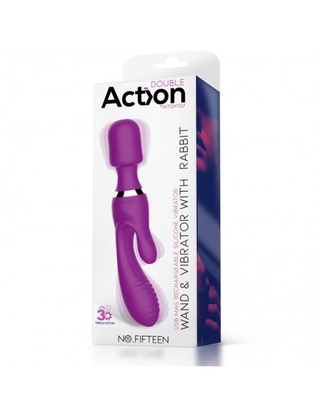 No Fifteen Vibrador y Masajeador 3 Motores Independientes