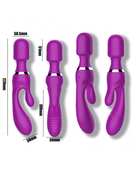No Fifteen Vibrador y Masajeador 3 Motores Independientes