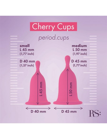Femcare Cherry Cup Kit Copas Menstruales dos Tallas