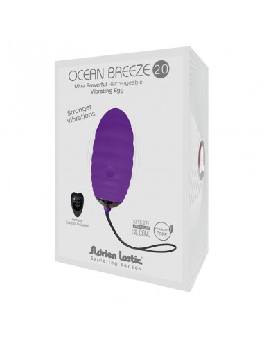 Huevo Vibrador con Control Remoto Ocean Breeze 20 Purpura