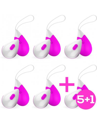 Pack 51 Wireless Vibrating Egg Drops Purple