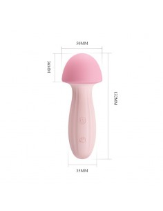 Mushroom Vibrador Masajeador Silicona USB 2