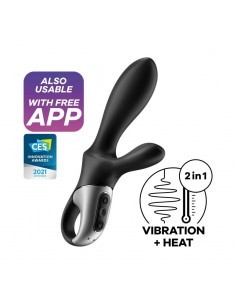 Heat Climax Vibrador con APP Punto G Punto P y Perineo Funcion de Calor USB Magnetico