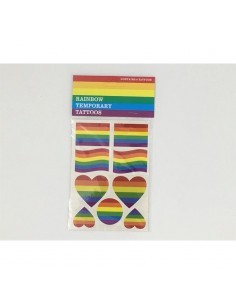 Hoja Tatuajes Temporales Bandera LGBT