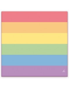 Set 20 Servilletas con Colores Bandera LGBT
