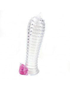 Funda para el Pene con Vibracion Transparente 2