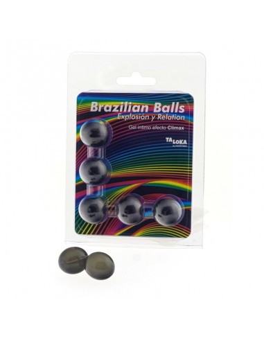 Set 5 Brazilian Balls Gel Excitante Efecto Climax