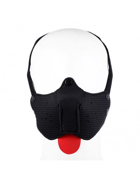 Bozal de Perro de Neopreno Desmontable Ajustable Negro