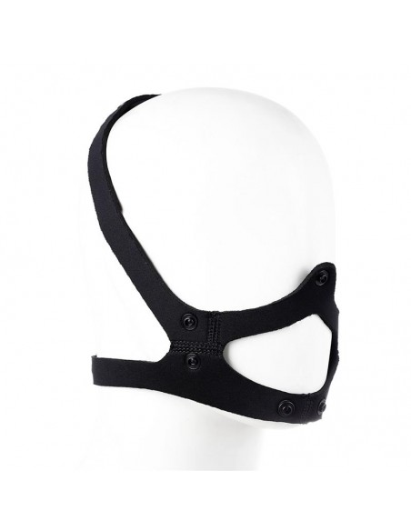 Bozal de Perro de Neopreno Desmontable Ajustable Negro