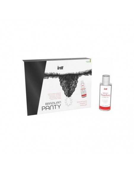 Braguita Brasilena y Gel Deslizante Base Agua Fresa 50 ml