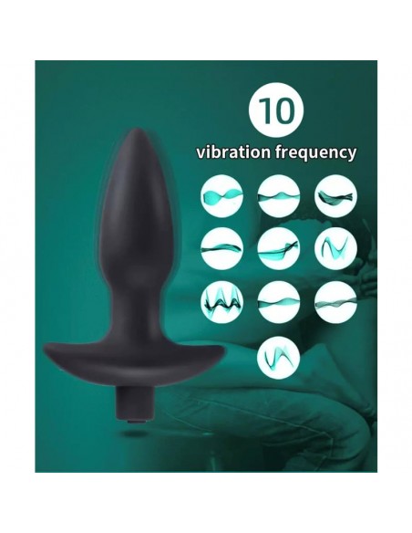Spear Plug Anal con Vibracion USB Silicona