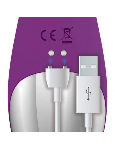 No Nine Vibrador Punto G Funcion de Pulsacion USB Magnetico Silicona