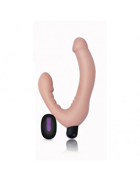 Doble Dildo Strapless Silicona USB