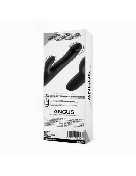 Angus Vibrador con Funcion de Movimiento Thrusting 2 Motores Silicona USB