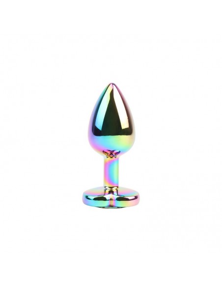 Plug Anal de Metal Tipo Rainbow con Joya de Corazon 27