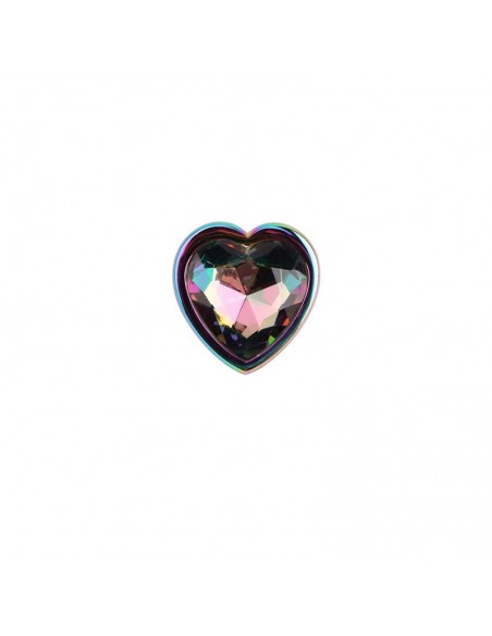 Plug Anal de Metal Tipo Rainbow con Joya de Corazon 27
