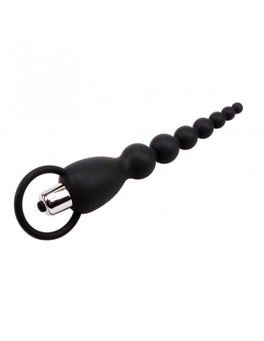 Cadena Anal Elite Power 195 cm Silicona Negro