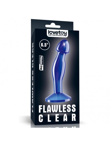 Plug Anal Flawless Azul Transparente 65