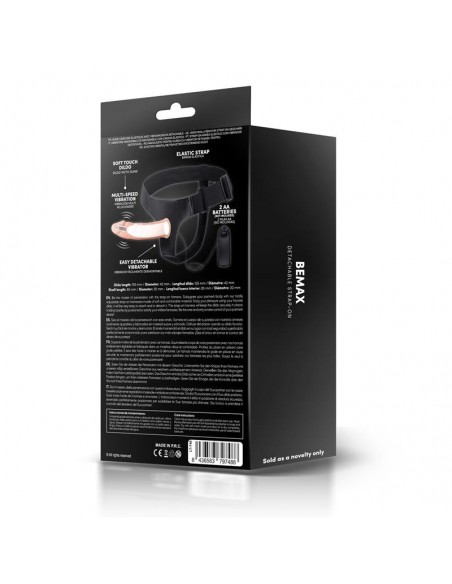 Bemax Arnes con Dildo Hueco Desmontable Vibracion y Control Remoto